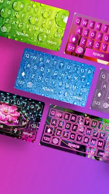 Neon LED Keyboard Themes android App screenshot 7